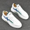 Casual Shoes Fashion Men Sneakers Est Comfort Breathable Anti-Odor PU Vamp Little White Summer Fit Light Male Y93