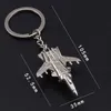 Keychains Lanyards New Plane model Key Chain personality Car Ring metal chain Bag Accessories small Fighter Holder Jewelry K1743 Q240403