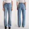 Damesjeans totem rechtstreeks voor vrouwen modemerk hoge taille volledige denim broek vintage jean enkellengte casual broek dame