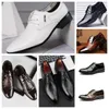 Novo Top Luxury Designer Multi Style Leather Men's Black White Casual Shoes, vestido de tamanho grande