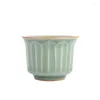Conjuntos de Teaware 2pcs/conjunto de porcelana tigela de porcelana de porcelana antiga lótus kungfu xícaras de cerâmica Ferramenta de bebida de cozinha