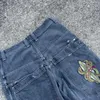 Męskie spodenki Hip Hop Vintage Snake Wzorka uliczna Suit Street Jnco Y2K Pants Męskie torba kowbojska gimnastyczne szorty Harajuku gotyckie mise