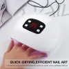 Klänningar sol mini 4s 60w bärbar rosa nagelorkare UV 20 LED USB -kabel hushåll svart nagellack gel lack torr professionell manikyr