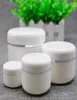 20 50 100 250ML Empty White Silver Edge Portable Refillable Plastic Cosmetic Makeup Face Cream Jar Sample Container Bottle Pot SN13638867