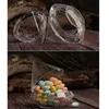Gift Wrap 12pcs Clear Candy Boxes For Favor Diamond Shape Transparent Treat Box Wedding Party Cupcake Packaging Decor Wholesale