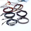 Bedelarmbanden touw weven gevlochten lederen armband vintage stijl diy combinatie set stam geweven mannen drop levering otzic