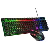 Keyboards Mechanical Illuminated Keyboard Responsive Wired D500 104 Keys Abs For Electronic Games Keyboard Glow Keyboard Colorful Fashion