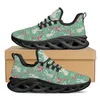 Chaussures décontractées instantarts belles baskets imprimées de fraises blanches tricottes à plate-forme respirante lame de randonnée