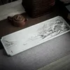 Teaware Sets Vintage Tea Ceramic Tray Serving Chinese Minimalist Coffee Table Long Kitchen Modern Bandeja Cocina Home Decor GXR35XP