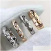 Anneaux de bande 2023 S Sterling Sier Diamond For Women Shining Crystal Stone Designer Ring Jewelry No Box Drop Livrot Dhja8