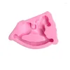 Baking Moulds Trojan Horse Shaped Wax Silicone Mould For Car Pendant Decoration DIY Gypsum Plaster Molds