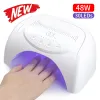 Биты 48 Вт ультрафиолетовой лампы для ногтей для маникура 30 -й быстрого отвержденного геля лак для ногтей с ручной подушкой.