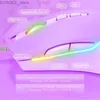 Mäuse neues Produkt Onikuma CW905 Kabelgebundenes mechanisches Mädchen Game Maus dedizierte RGB Optical Maus 6-Gang 6400 DPI Y240407