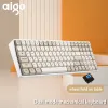 Claviers AIGO A100 Gaming Mechanical Keyboard 2.4G Wireless Usb Typec Wired Blue Switch 100 Clé Hot Swap Rechargeable Gamer Clavier