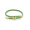 Bracelet à charme multicolore de luxe Mode réglable sans fondu en acier inoxydable Bracelet corde étanche pour hommes bijoux femmes AB106