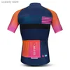 Herr t-shirts 2024 cykeltröja set mens sommar andningskläder berg maillot rep ciclismo h240407