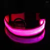 Collari per cani da 1 pc LED ricaricabile ricaricabile anti-lost Blowing Luminous Lumining Pet per cani di grande mezzo