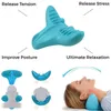 Helkroppsmassager Nackmärta Relief Muscle Stimulator Cervical Pillow Neck and Shoulder Relaxer Chiropractic Massage Bårar Bårtraktion 240407