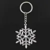 Keychains Bedanyards New Keychain 58x47mm Snowflake Pingente DIY Mens Car Suportes de Ring Survenir Presente Q240403