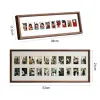 Frame 10/20 Gaten Foto Stand Mortise en Tenon Joint Black Walnut fotolijst voor Home Keepsake Frame Foto Album Foto frame