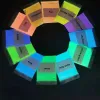 Bottles 1kg Neon Phosphor Powder Nail Glitter Pigments 12 Colors Rare Earths Dust Longacting Phosphor Luminous Powder Glow in Dark &*&