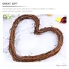 Decorative Flowers 3 Pcs Wreath Christmas Garland DIY Material Hanging Woven Natural Rattan Vine Frame