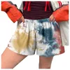 Shorts voor dames schattige zachte elastische vrouwen lage taille afdrukken knop vooraan pyjama bodems bokser slaapkleding pantalones cortos 2024