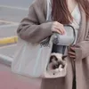 Cat Carriers Crates Houses bag for summer outing portable handbag cats large capacity dog backpack crossbody one shoulder pet breathable cat H240407