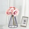 Decorative Plates Geometric Flower Stand Stunning Metal Vase Elegant Decor For Weddings Offices Home Centerpieces