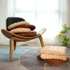 Oreiller réel vie de biscuit forme en peluche douce chaise créatrice de cartouche auto-tampon de siège décoratif biscuit tatami canapé