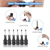 Keychains 12Pcs 1/4Inch Hex-Shank Screwdriver Bits Holder Quick-Change Extension Bar Keychain Drill Screw Adapter Change Portable