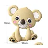 Soothers Teethers Sile Koala Teether Baby Toy Food Grade Bear Pendant Teething Beads Chewable Sensory Nursing Drop Delivery Kids M Dhe0C
