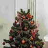 Dekorativa blommor 5 datorer Xmas Tree Decoration Berry Sticks Fake Artificial Glitter Stems Christmas Ornament Wreath Making Hushållen bär