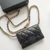 10a oryginalne portfele skórzane torebki Kobiety mini torba projektantka portfela łańcucha ramiona Cross Body CC Bag Fashion torebki z pudełkiem