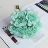 Decoratieve bloemen 5 -stks/kavel kunstmatige nepplanten roze zijden roos pioenroeg bruids boeket voor trouwhuis diy decoratie hydrangea ambachten