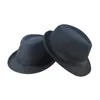 Szerokie brzeg kapelusze wiadra czapki zima brytyjska fedorowie vintage fedoras dla mężczyzn Top Jazz Hat Adult Bowler Hats Klasyczna wersja Chapau Gentlementrendy Woolen Cap Q240403