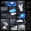 Mice Attack Shark X6 2.4G Receiver Optical Mouse Wireless Gaming 26000DPI PAW3395 Bluetooth Compatible for MacBook Laptops H240407