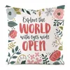 Pillow 45cm Inspiring Sentences Inimitated Silk Fabric Throw Covers Couch Cover Home Decorative Pillows