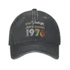 Ball Caps Cool Cotton Vintage Juin 1976 Cassette ruban adhésif Baseball Cap Men Femmes Réglable Ajustement Unisexe 47th Birthday Gift papa