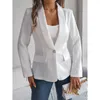 Women's Suits Women Blazer Coat 2024 Shawl Collar Full Sleeve Single Button Casual Work Spring Blazers