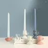 Candle Holders Nordic Min Ceramic Candlestick Tea Cup Shaped Holder Exquisite Gift Simple Desktop Ornament