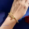 Projektant bransoletki All Diamond Women Women S Men S Gold Bracelet Biżuteria Bransoletka dla miłośników Prezenty