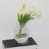 Fleurs décoratives Tulip Fleur artificielle Real Touch Bouquet 40cm Luxury Home salon Déco Flores Fake Plant