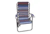 Kookgerei Sets steunpilaren Liggende aluminium bungee strandstoel rood wit blauw streep