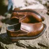 Casual Shoes Vintage oryginalny skórzany Oxford dla kobiet poślizgnął