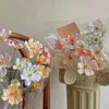 Dekorative Blumen künstliche Blume Geesang Single Branch 4 Gabel Nachahmung gefälschte Seide für Wohnzimmer Arrangement Hochzeitsdekoration