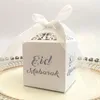 Geschenkverpackung 10pcs Happy Eid Mubarak Candy Boxen Ramadan Dekorationen DIY Papier bevorzugt islamische muslimische Al-Fitr