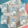 Tissue 18 Packs of Cartoon Girl Handkerchief Paper Portable Small Packs of Facial Tissue Student Toilet Paper Can Be Wet Napkins