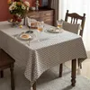 Table Cloth Modern Minimalist Tablecloth Ins Style Jacquard Dining American Dustproof Flag Tea Mat X5R855