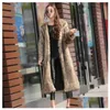 Damenfell Faux Wintermantel Feste Farben Flauschiger Fleece Langarm Langarm Pelzy Casual Asian Größe S-6xl plus Drop-Lieferkleidung Kleidung o dhwvm